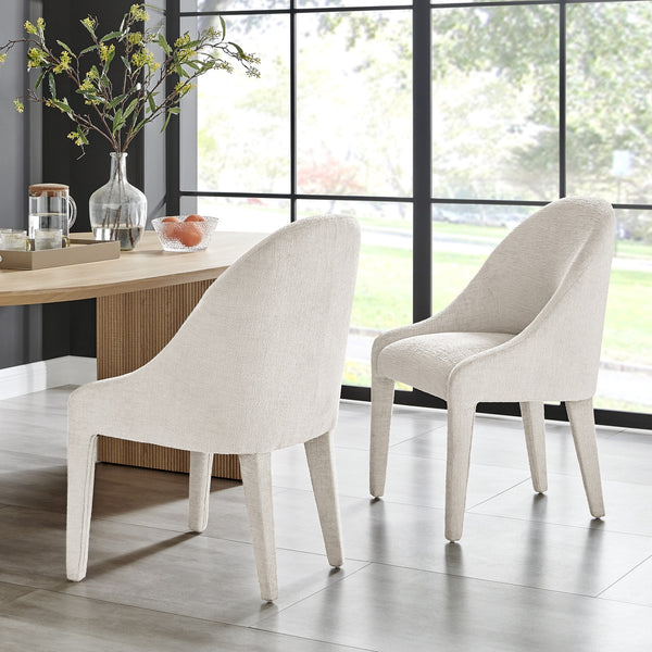 New Pacific Direct Stacy Fabric Dining Side Chair, Seville Beige Seville Beige, Beige 100% Polyester, Plywood 1250074-624-npd