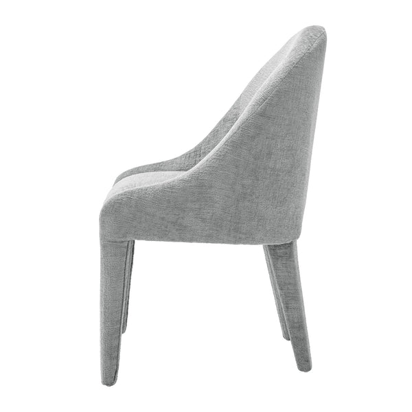 New Pacific Direct Stacy Fabric Dining Side Chair, Seville Gray Seville Gray, Gray 100% Polyester, Plywood 1250074-625-npd