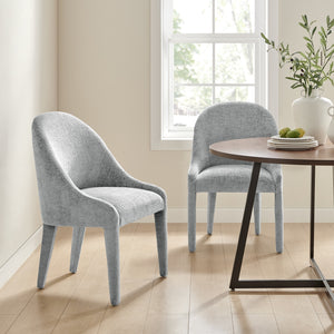 New Pacific Direct Stacy Fabric Dining Side Chair, Seville Gray Seville Gray, Gray 100% Polyester, Plywood 1250074-625-npd