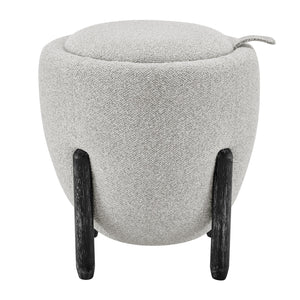 New Pacific Direct Murphy Fabric Storage Ottoman, Horizon Gray Horizon Gray, Gray 100% Polyester, Plywood 1250075-645-npd