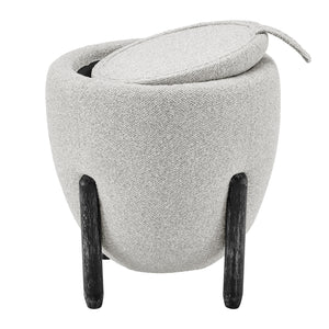 New Pacific Direct Murphy Fabric Storage Ottoman, Horizon Gray Horizon Gray, Gray 100% Polyester, Plywood 1250075-645-npd