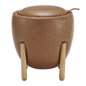 New Pacific Direct Murphy Pu Storage Ottoman, Vintage Cider Vintage Cider, Brown , Plywood 1250076-vcd-npd