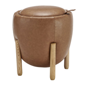 New Pacific Direct Murphy Pu Storage Ottoman, Vintage Cider Vintage Cider, Brown , Plywood 1250076-vcd-npd