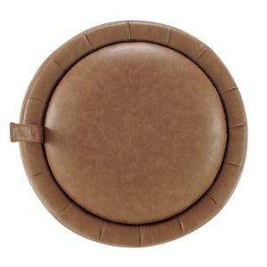 New Pacific Direct Murphy Pu Storage Ottoman, Vintage Cider Vintage Cider, Brown , Plywood 1250076-vcd-npd