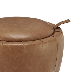 New Pacific Direct Murphy Pu Storage Ottoman, Vintage Cider Vintage Cider, Brown , Plywood 1250076-vcd-npd