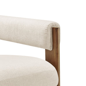 New Pacific Direct Silvia Fabric Accent Arm Chair, Dazzle Cream Dazzle Cream, Beige 100% Polyester, Plywood 1250077-680-npd