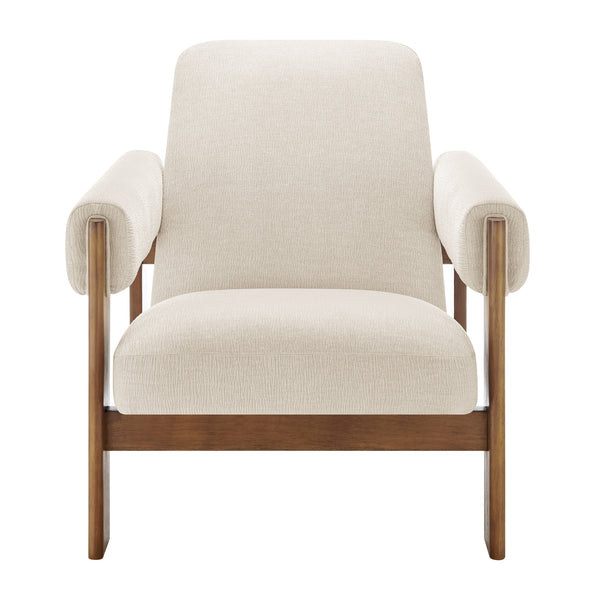 New Pacific Direct Silvia Fabric Accent Arm Chair, Dazzle Cream Dazzle Cream, Beige 100% Polyester, Plywood 1250077-680-npd
