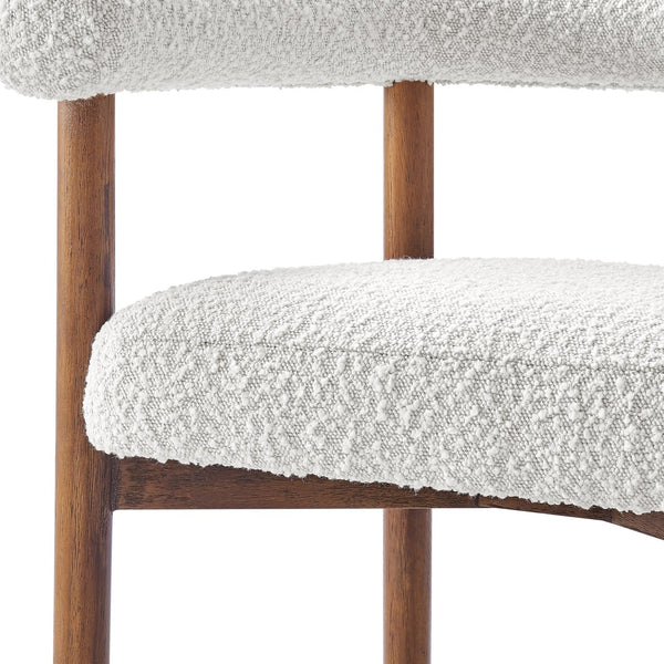 New Pacific Direct Keanu Counter Stool – Chic Boucle Design With Black Legs, Mid-century Modern Style For Your Home Stanton Beige 100% Polyester 1250079-721-npd