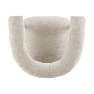 New Pacific Direct Vincent Modern Chenille Accent Armchair With Barrel Back Design And Cozy High-density Foam Cushion Grenada Cream 100% Polyester 1250080-632-npd