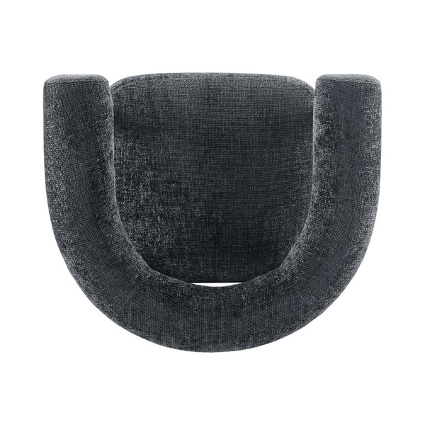 New Pacific Direct Vincent Modern Chenille Accent Armchair With Barrel Back Design And Cozy High-density Foam Cushion Grenada Charcoal 100% Polyester 1250080-635-npd