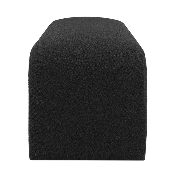 New Pacific Direct Vioreen Stylish Boucle Bench - 63" Wide, Fully Padded, Trendy Design For Bedrooms & Entryways Stanton Black 100% Polyester 1250083-722-npd