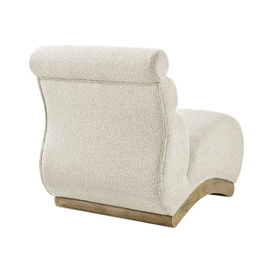 New Pacific Direct Lucius Wiggle Accent Chair In Textured Boucle Fabric For A Cozy Modern Living Room Experience Milford Beige 19% Polyester,81% Polypropylene 1250086-729-npd