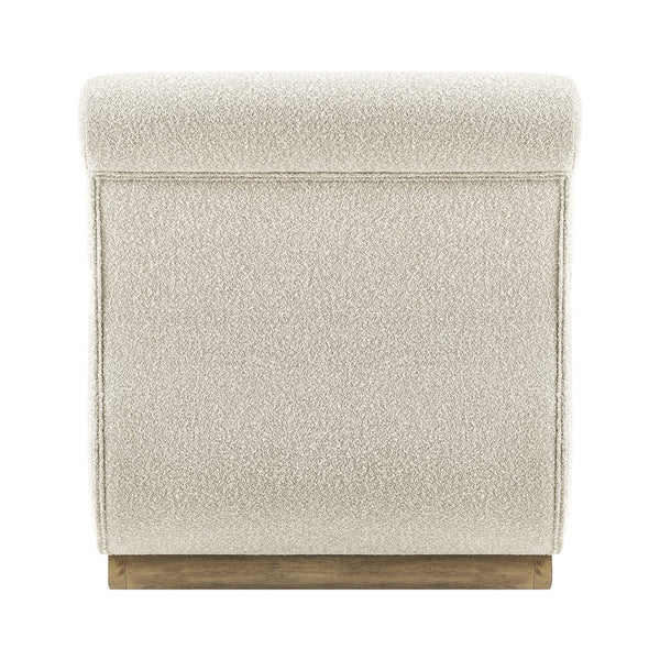 New Pacific Direct Lucius Wiggle Accent Chair In Textured Boucle Fabric For A Cozy Modern Living Room Experience Milford Beige 19% Polyester,81% Polypropylene 1250086-729-npd