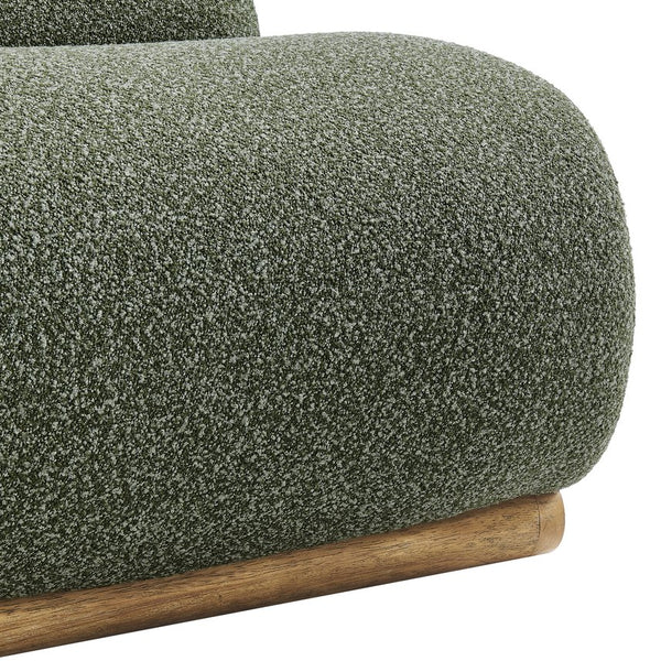 New Pacific Direct Lucius Wiggle Accent Chair In Textured Boucle Fabric For A Cozy Modern Living Room Experience Milford Green 19% Polyester,81% Polypropylene 1250086-730-npd