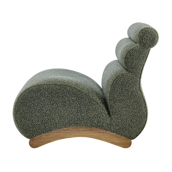 New Pacific Direct Lucius Wiggle Accent Chair In Textured Boucle Fabric For A Cozy Modern Living Room Experience Milford Green 19% Polyester,81% Polypropylene 1250086-730-npd