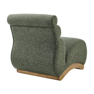 New Pacific Direct Lucius Wiggle Accent Chair In Textured Boucle Fabric For A Cozy Modern Living Room Experience Milford Green 19% Polyester,81% Polypropylene 1250086-730-npd