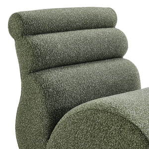 New Pacific Direct Lucius Wiggle Accent Chair In Textured Boucle Fabric For A Cozy Modern Living Room Experience Milford Green 19% Polyester,81% Polypropylene 1250086-730-npd