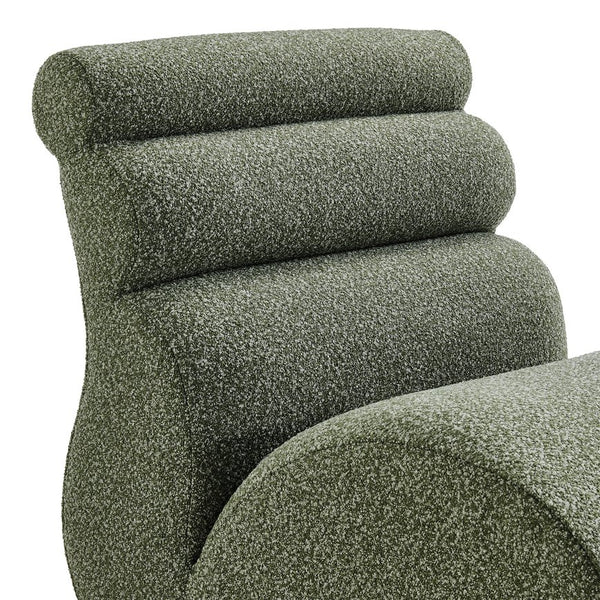 New Pacific Direct Lucius Wiggle Accent Chair In Textured Boucle Fabric For A Cozy Modern Living Room Experience Milford Green 19% Polyester,81% Polypropylene 1250086-730-npd