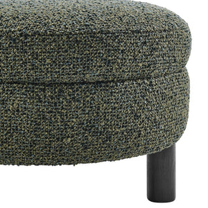 New Pacific Direct Esther Boucle Accent Chair - Contemporary Designer Favorite With Unique Rounded Shape And Comfort Speckled Green 100% Polyester 1250087-731-npd