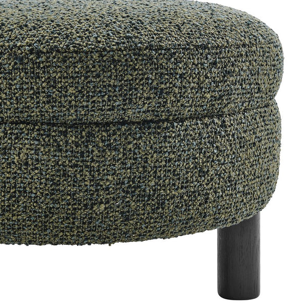 New Pacific Direct Esther Boucle Accent Chair - Contemporary Designer Favorite With Unique Rounded Shape And Comfort Speckled Green 100% Polyester 1250087-731-npd