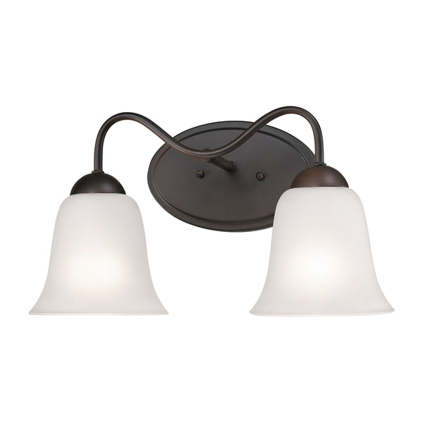 Thomas Lighting Conway Two Light Vanity Bar Oil Rubbed Metal Bathroom Wall Fixture Traditional Bronze 15 inches 1252BB/10