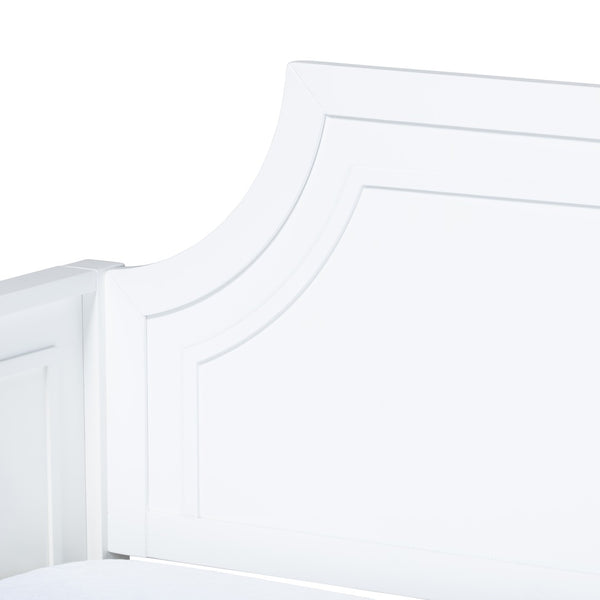 Baxton Studio Baxton Studio Mariana Classic White Wood Full Daybed with Twin Trundle for Stylish Sleep Solutions Mariana-White-Daybed-F/T