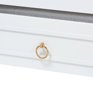 Baxton Studio Baxton Studio Mariana Classic White Wood Full Daybed with Twin Trundle for Stylish Sleep Solutions Mariana-White-Daybed-F/T