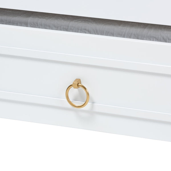 Baxton Studio Baxton Studio Mariana Classic White Wood Full Daybed with Twin Trundle for Stylish Sleep Solutions Mariana-White-Daybed-F/T