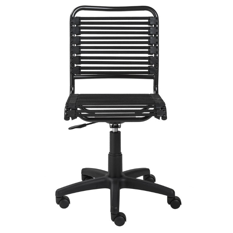 EuroStyle Allison Bungee Low Back Office Chair with Airflow Design for Modern Workspaces Black Graphite Black 12540BLK