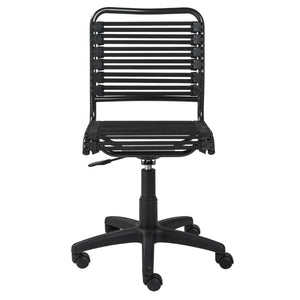 EuroStyle Allison Bungee Low Back Office Chair with Airflow Design for Modern Workspaces Black Graphite Black 12540BLK