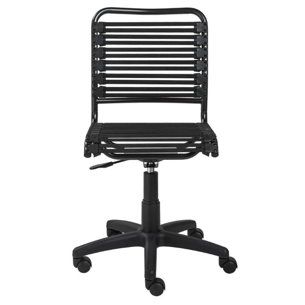EuroStyle Allison Bungee Low Back Office Chair with Airflow Design for Modern Workspaces Black Graphite Black 12540BLK