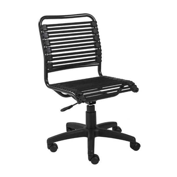 EuroStyle Allison Bungee Low Back Office Chair with Airflow Design for Modern Workspaces Black Graphite Black 12540BLK