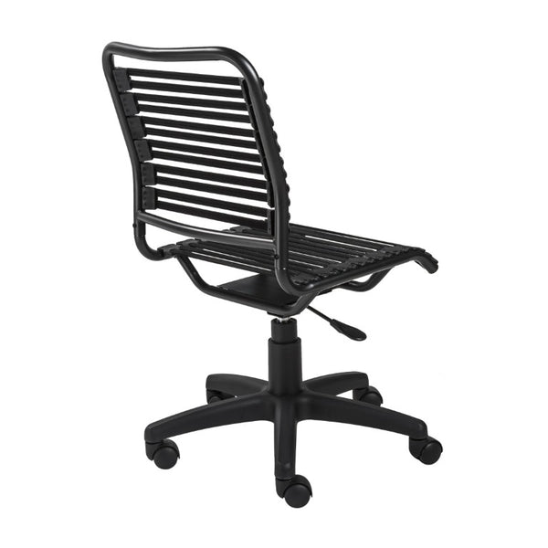EuroStyle Allison Bungee Low Back Office Chair with Airflow Design for Modern Workspaces Black Graphite Black 12540BLK