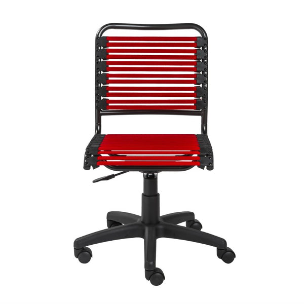 EuroStyle Allison Bungee Low Back Office Chair with Airflow Design for Modern Workspaces Red Graphite Black 12540RED