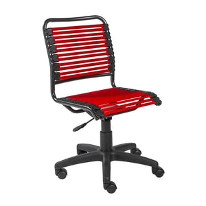 EuroStyle Allison Bungee Low Back Office Chair with Airflow Design for Modern Workspaces Red Graphite Black 12540RED