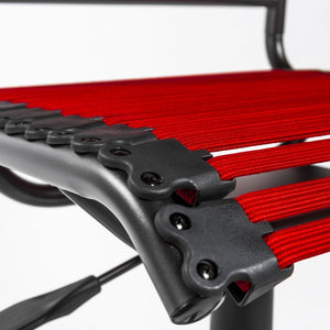 EuroStyle Allison Bungee Low Back Office Chair with Airflow Design for Modern Workspaces Red Graphite Black 12540RED