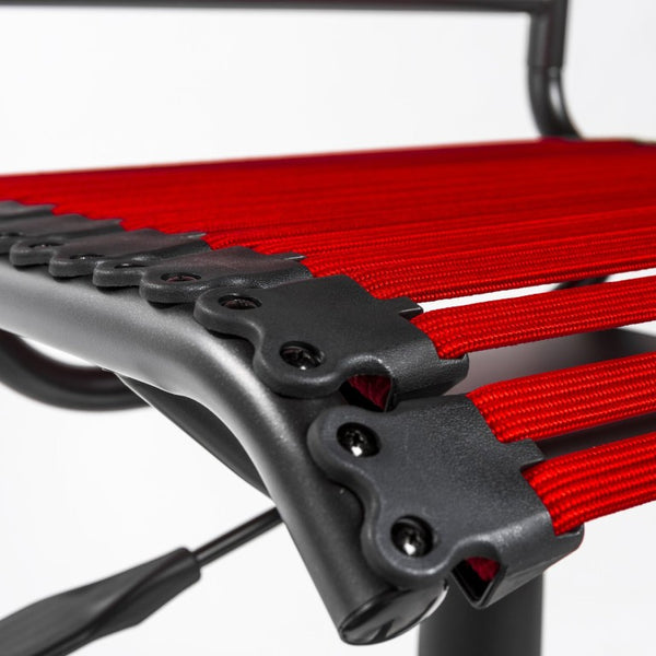 EuroStyle Allison Bungee Low Back Office Chair with Airflow Design for Modern Workspaces Red Graphite Black 12540RED