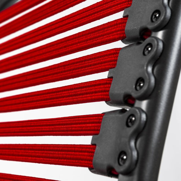 EuroStyle Allison Bungee Low Back Office Chair with Airflow Design for Modern Workspaces Red Graphite Black 12540RED