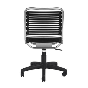 EuroStyle Allison Bungee Low Back Office Chair with Airflow Design for Modern Workspaces Black Aluminum 12541BLK