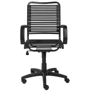 EuroStyle Allison Bungee High Back Task Chair with Breathable Bands and Steel Frame 12542BLK
