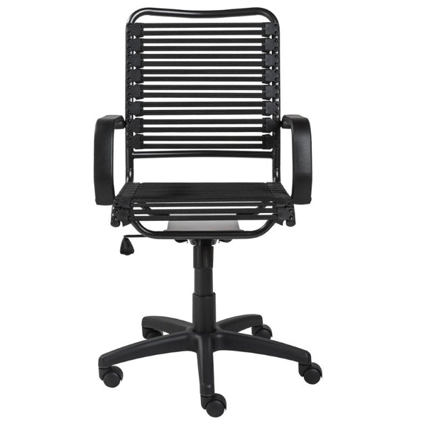 EuroStyle Allison Bungee High Back Task Chair with Breathable Bands and Steel Frame 12542BLK