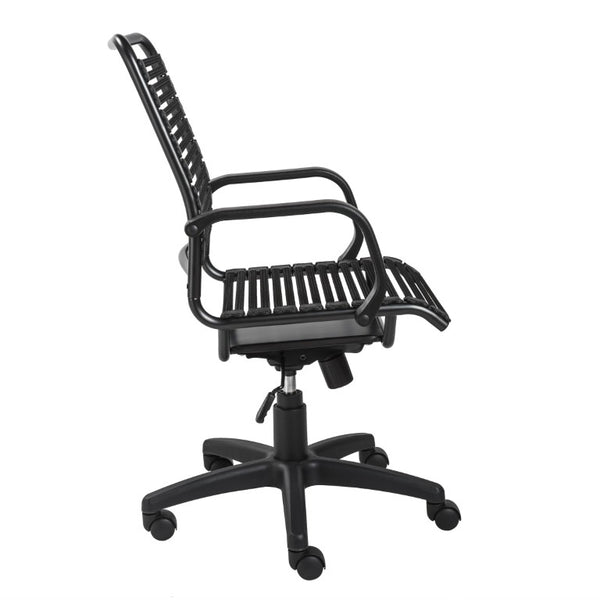 EuroStyle Allison Bungee High Back Task Chair with Breathable Bands and Steel Frame 12542BLK
