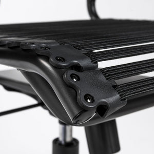 EuroStyle Allison Bungee High Back Task Chair with Breathable Bands and Steel Frame 12542BLK