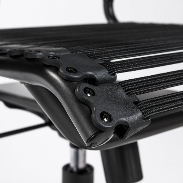 EuroStyle Allison Bungee High Back Task Chair with Breathable Bands and Steel Frame 12542BLK