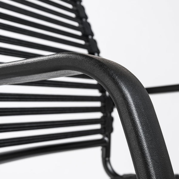 EuroStyle Allison Bungee High Back Task Chair with Breathable Bands and Steel Frame 12542BLK