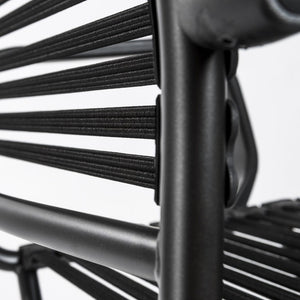 EuroStyle Allison Bungee High Back Task Chair with Breathable Bands and Steel Frame 12542BLK