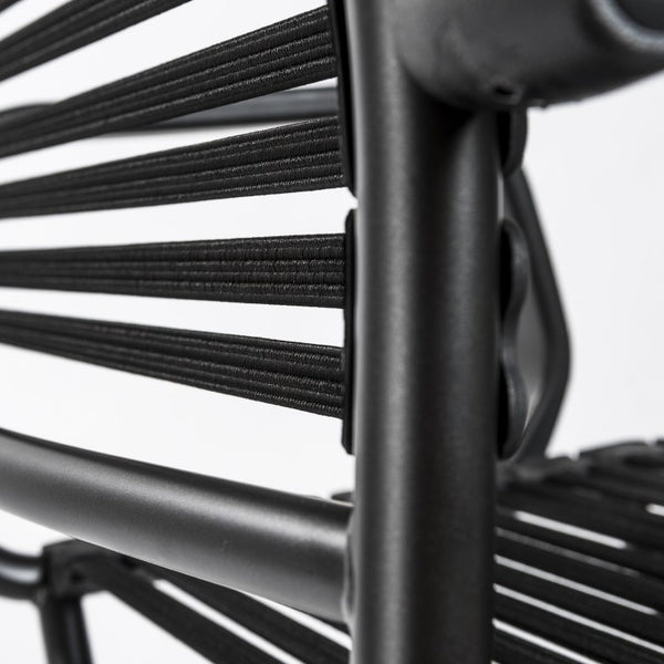 EuroStyle Allison Bungee High Back Task Chair with Breathable Bands and Steel Frame 12542BLK