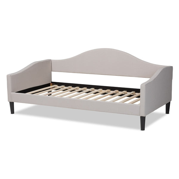 Baxton Studio Baxton Studio Milligan Full Size Daybed - Modern Beige Upholstered Furniture for Stylish Spaces Milligan-Beige-Daybed-Full