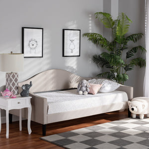 Baxton Studio Baxton Studio Milligan Full Size Daybed - Modern Beige Upholstered Furniture for Stylish Spaces Milligan-Beige-Daybed-Full