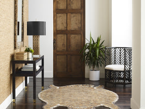 Wildwood Ujamaa Sculptural Table Lamp Brown — Hand‑Painted Native‑Textile Inspired Accent, Slim 31.5" H 12576